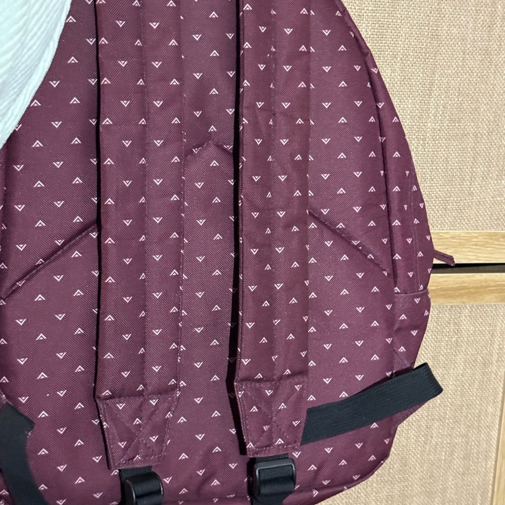 Burgandy Patterned Backpack - Picture 4 of 5